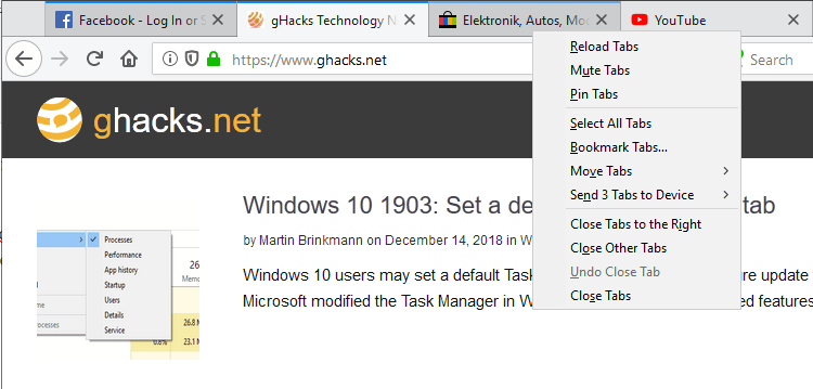 karta firefox układa wiele kart