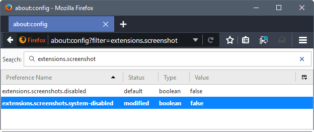 Zrzut ekranu z rozszerzeniami Firefox