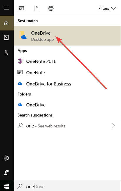 naprawić błąd onedrive 159