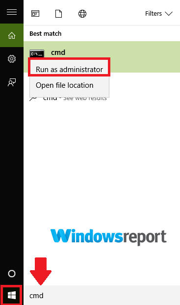 cmd uruchom jako administrator Windows 10 Pakiet językowy Błąd 0x800f0954