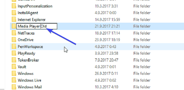 Media Streaming nie działa Zmień nazwę folderu pamięci podręcznej Media Player