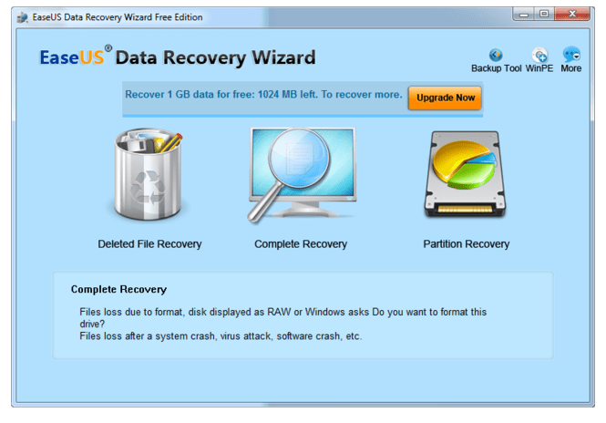 Oprogramowanie EaseUS Data Recovery Wizard Windows 10