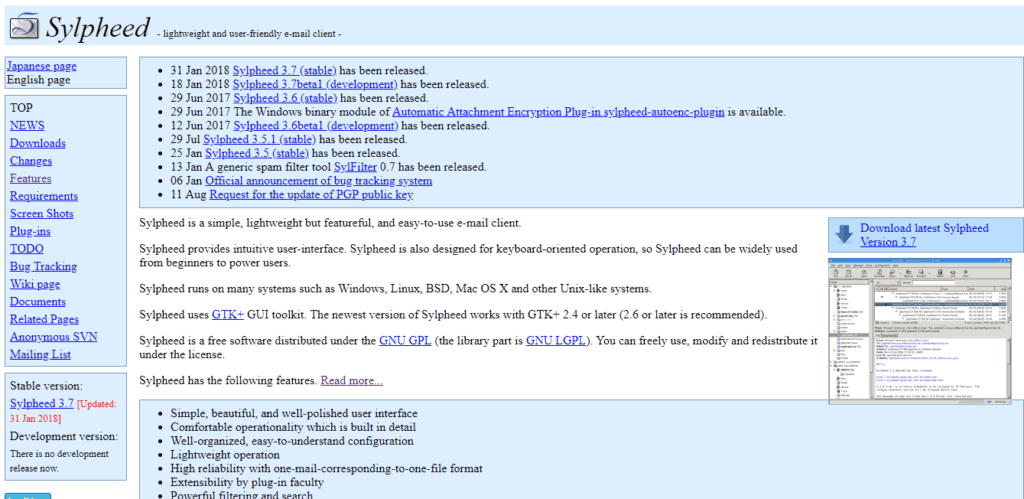 Sylpheed - lekkie klienty e-mail