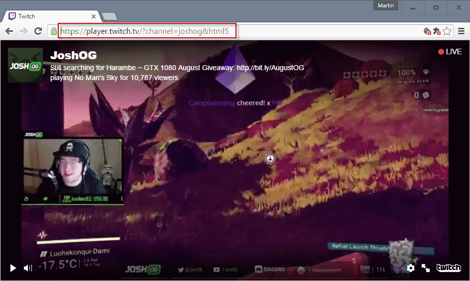 force html5 video twitch.tv