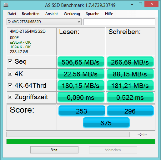 Benchmark AS SSD