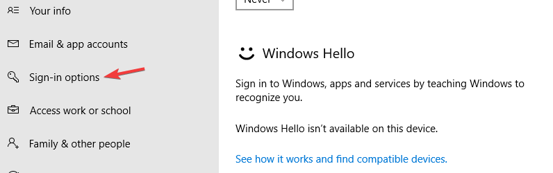 Windows hello Nie można zweryfikować poświadczeń systemu Windows