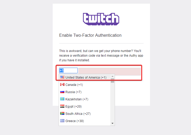 uwierzytelnianie dwuskładnikowe Twitch nie mógł pobrać błędu klucza strumienia