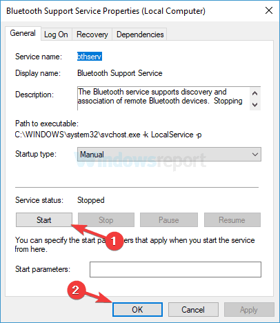 Bluetooth nie wykrywa urządzeń Windows 10