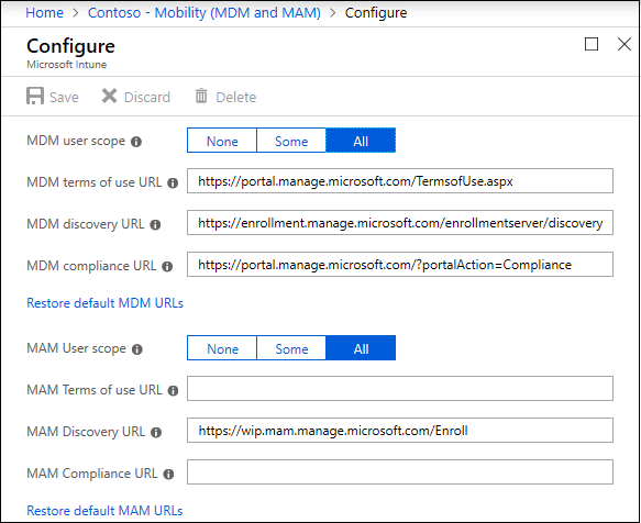 ustawienia dostawcy mobilności - zasady ochrony informacji w systemie Windows