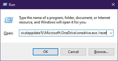 Zresetuj OneDrive