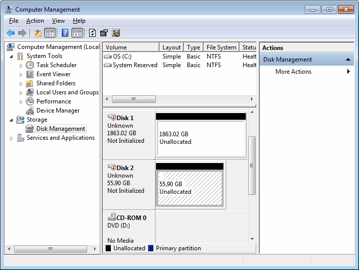 dysk twardy systemu Windows 7