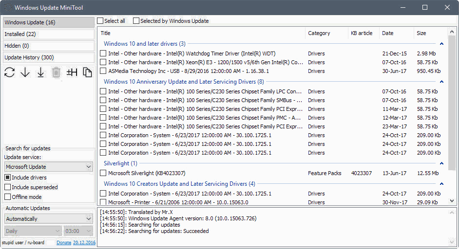 opcjonalne aktualizacje systemu Windows