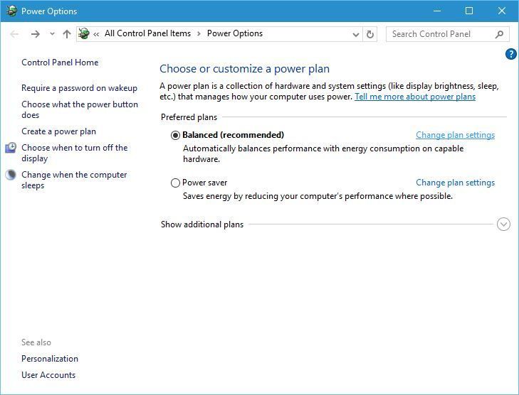 default-gateway-not-available-change-plan-settings