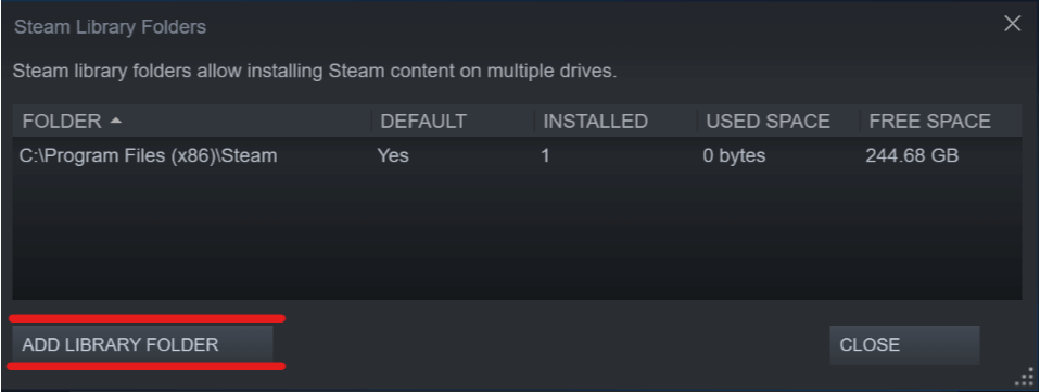 Steam - dodaj folder biblioteki