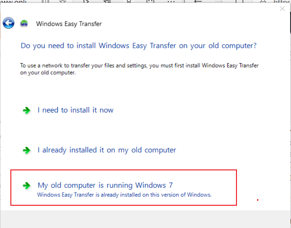 Przenieś pliki z systemu Windows 7 do systemu Windows 10