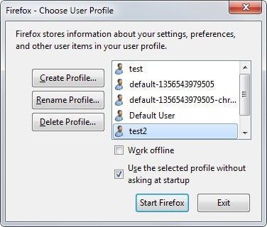profil firefox