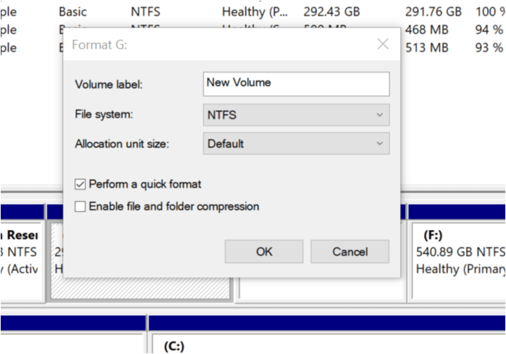 Formatuj dysk flash USB - zarządzanie dyskami