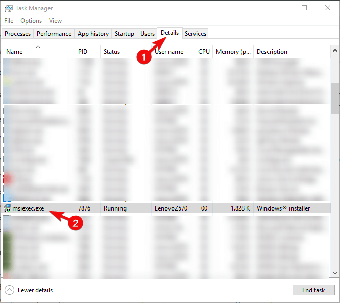 instalowany jest inny program, poczekaj na zakończenie instalacji