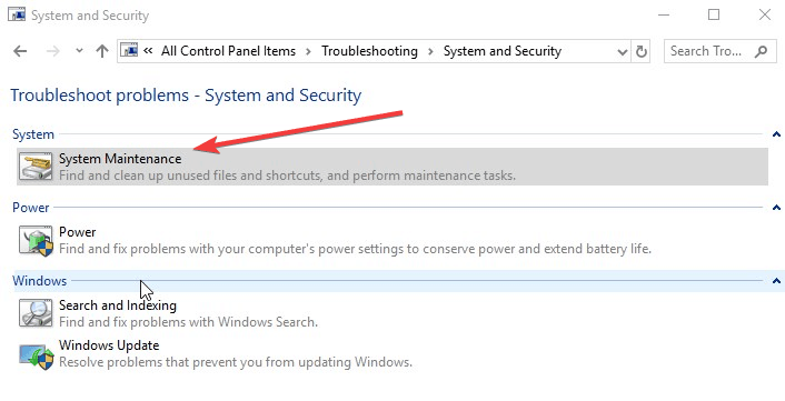 Błąd szybkiego dostępu do systemu Windows 10