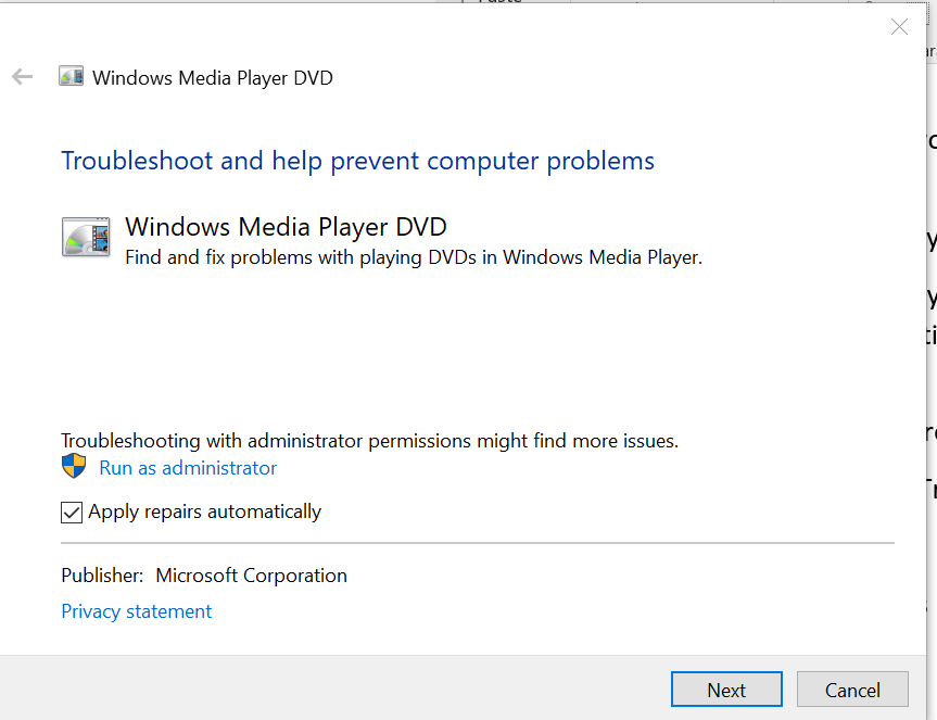 Media Player Rozwiązywanie problemów z systemem Windows 10 Program Windows Media Player nie rozpoznaje pustej płyty CD