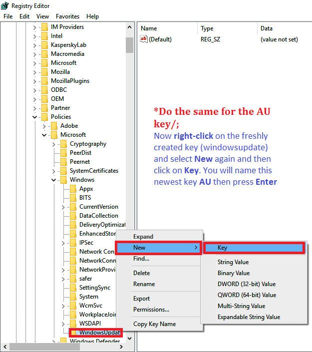 System Windows zawsze musi aktualizować nowy klucz