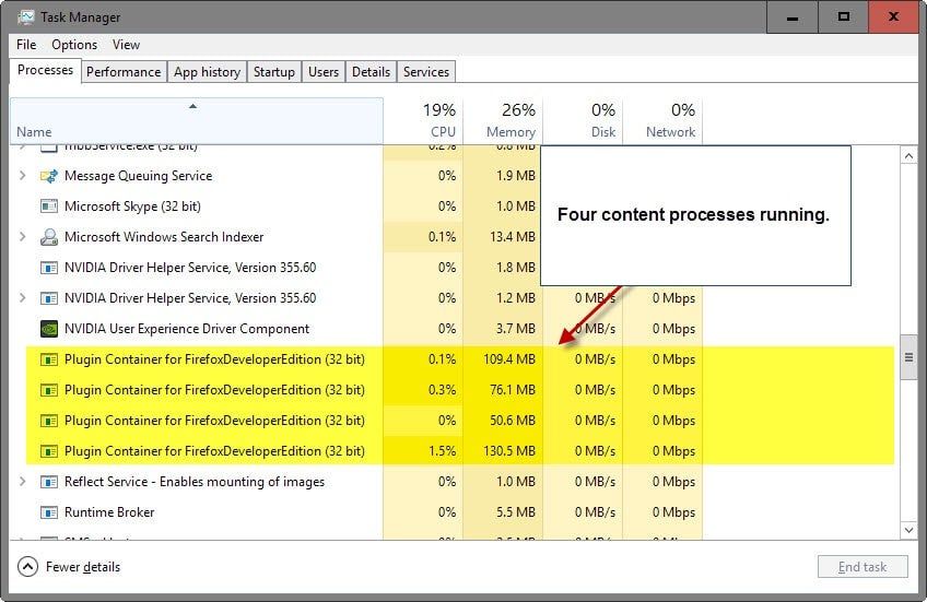 Zmień liczbę procesów, których używa wieloprocesowy Firefox