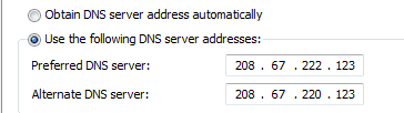 opendns familyshield