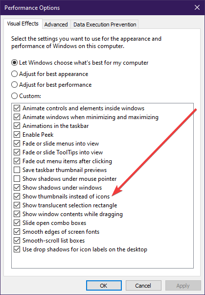 OneDrive Pokaż thunbnails zamiast ikon