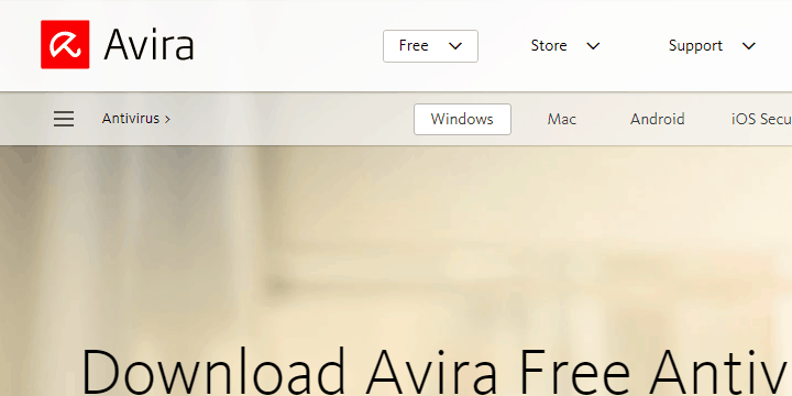 Plik avira.servicehost.exe napotkał problem