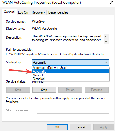 wlan autoconfig automatyczny