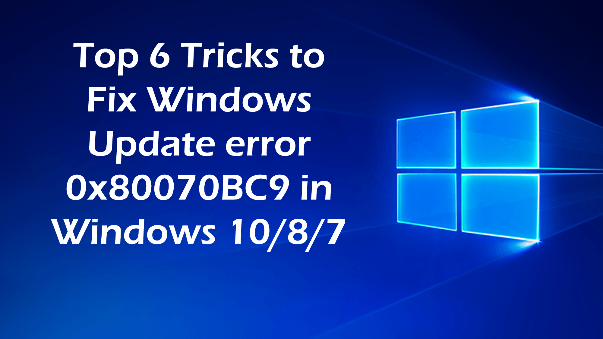 Błąd Windows Update 0x80070BC9