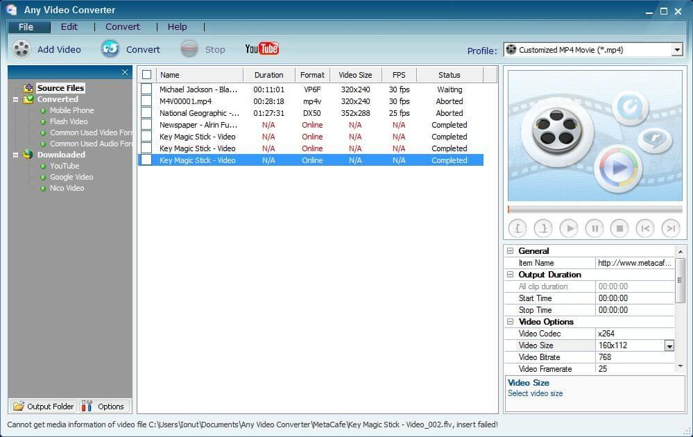 Any-Video-Converter - oprogramowanie do kompresji wideo