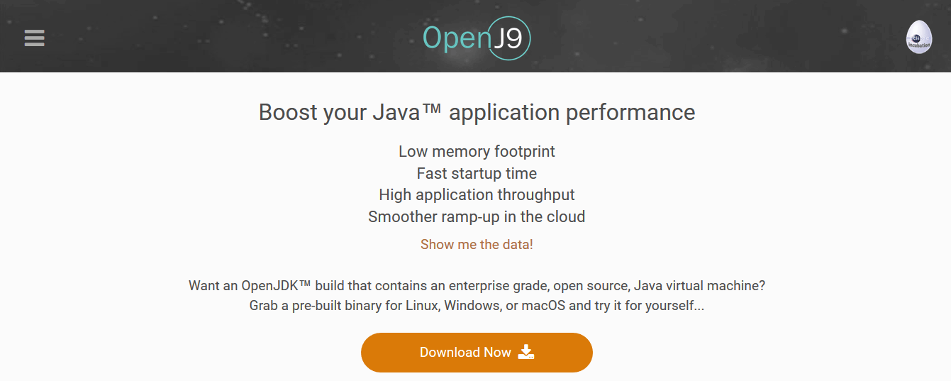 Oprogramowanie OpenJ9, które interpretuje kod bajtowy Java