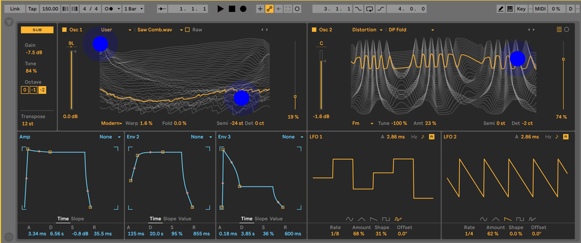 Ustawienia fal Abletona - wysokie zużycie procesora Ableton