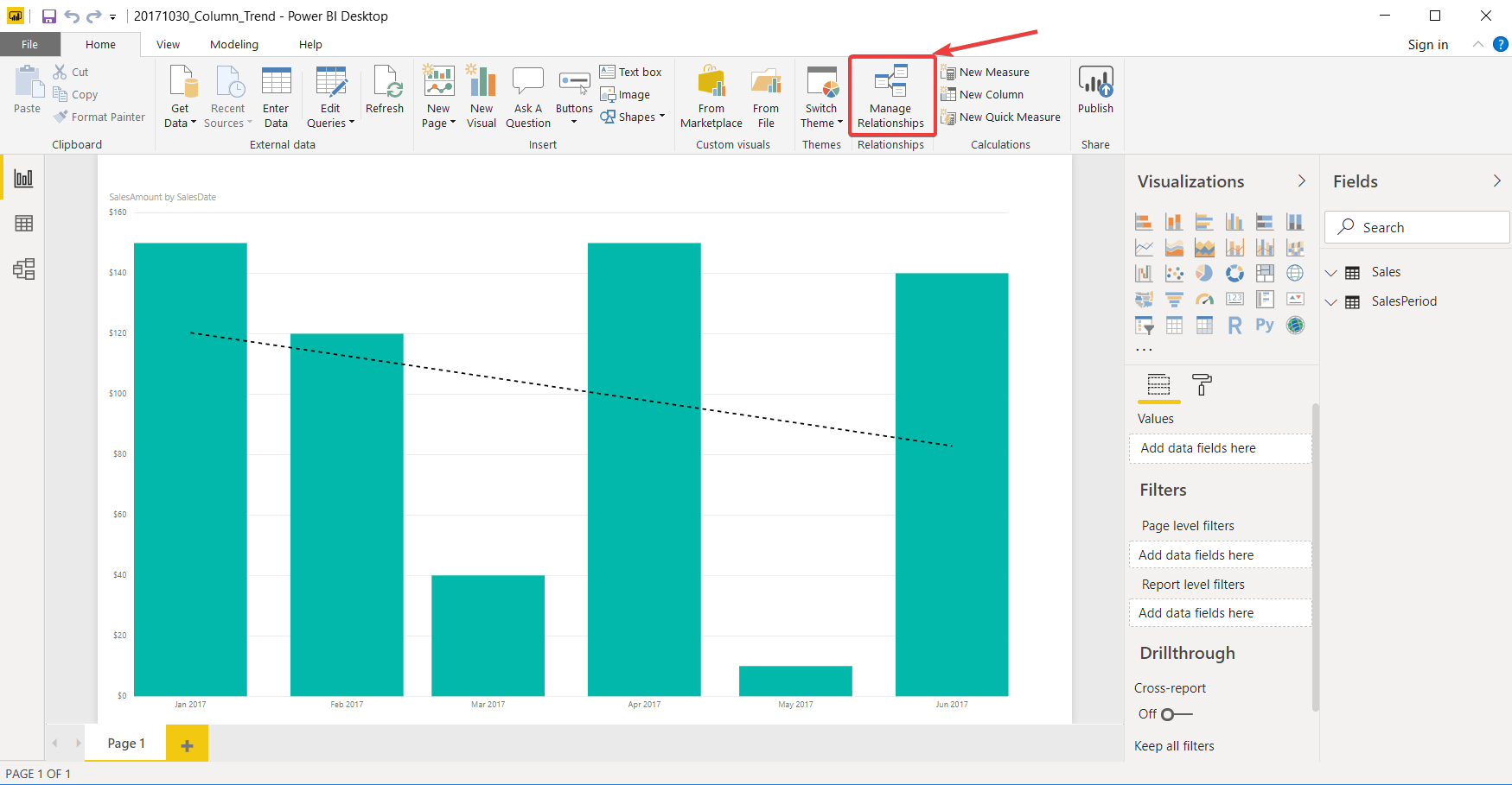 power bi zarządzaj relacjami