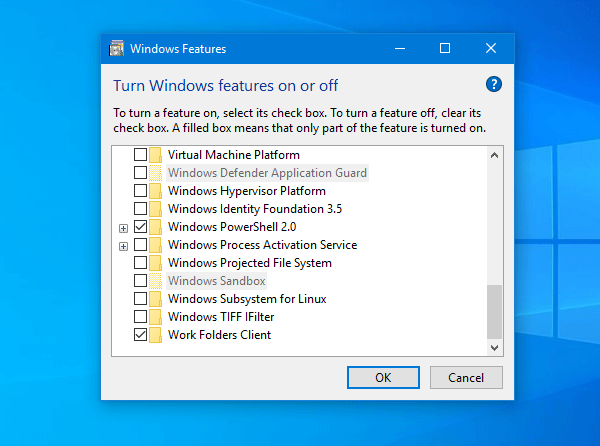 Włącz i używaj Windows Sandbox na maszynie wirtualnej VMware Windows