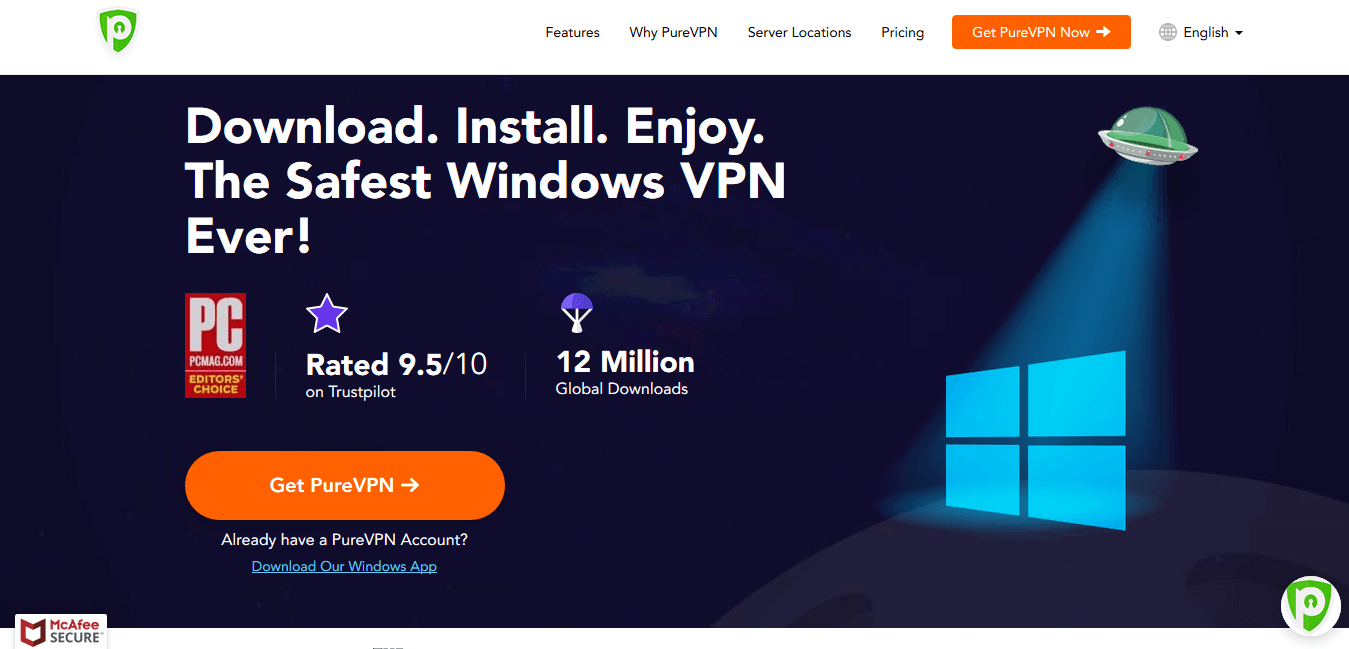 purevpn najlepsza VPN dla zwiększenia prędkości jio