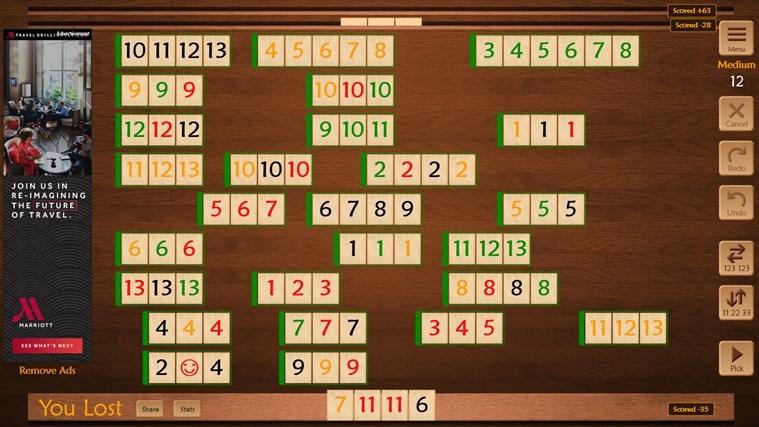 gra Windows Rummikub