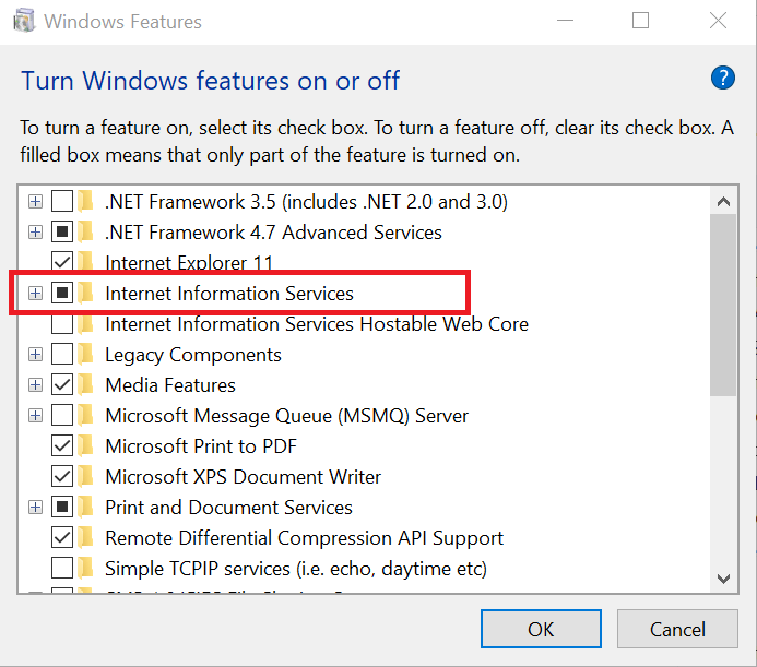 Nie znaleziono inetmgr systemu Windows 10