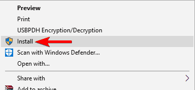 Instalacja czcionki Windows jako administrator