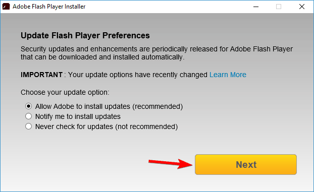 Pobieranie Adobe Flash Player