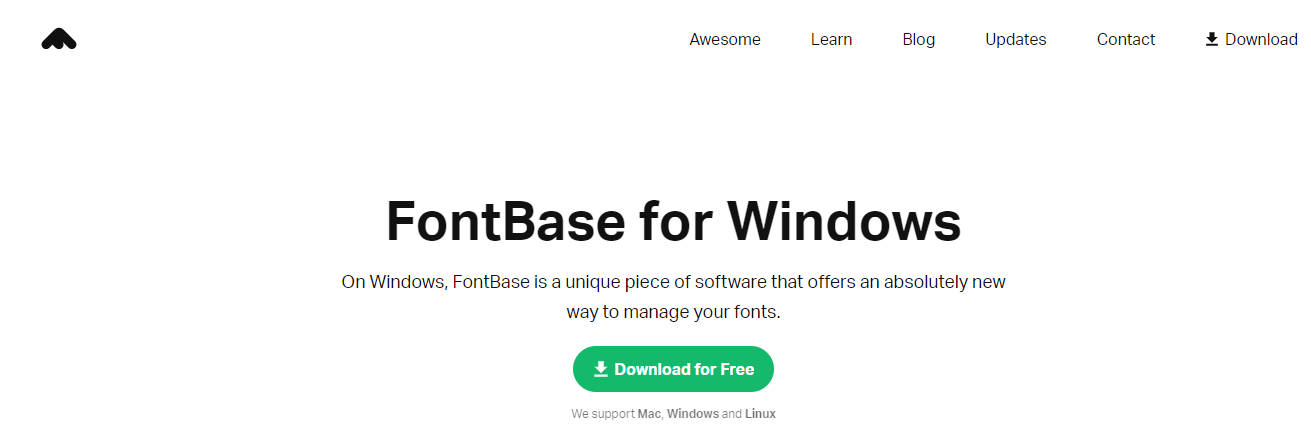 FontBase - darmowe czcionki dla systemu Windows 10