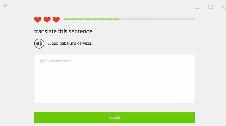 Aplikacja Duolingo na Windows 10