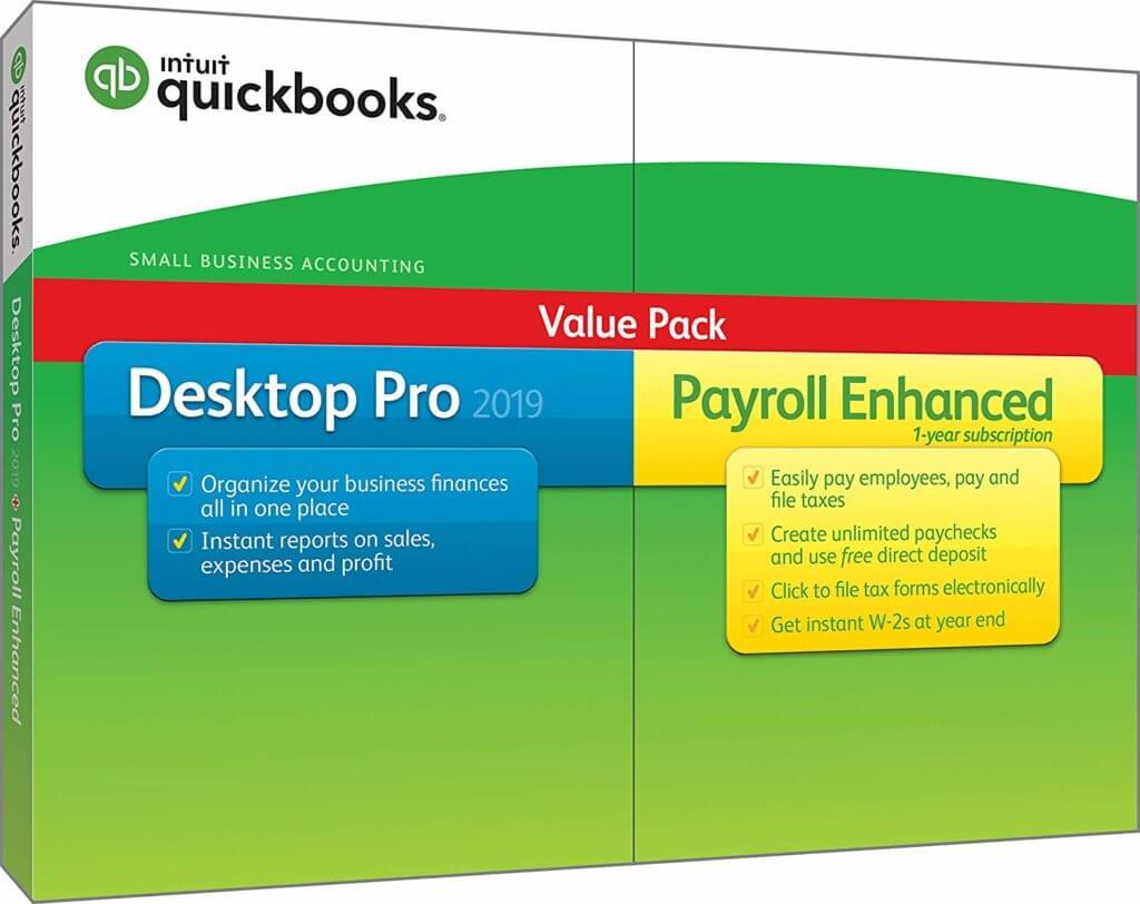 QuickBooks Desktop Pro z rozszerzoną listą płac 2019