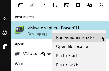 vmware powercli