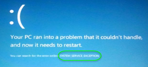 SYSTEM_SERVICE_EXCEPTION