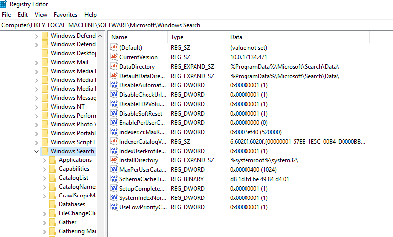 edytor rejestru systemu Windows wyliczający sesje użytkowników