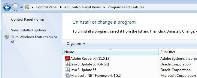 java-uninstall