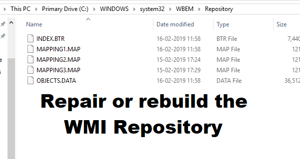 Napraw lub odbuduj repozytorium WMI