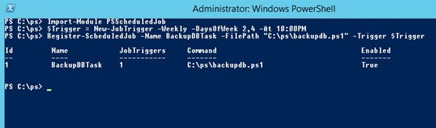 zaplanowane zadanie programu PowerShell